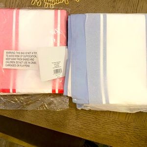Two Microfiber Beach Towels by The Royal Standard, one pink, one blue. New.